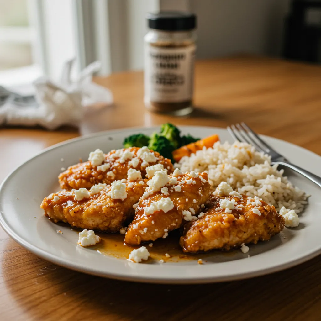 Crispy Hot Honey Feta Chicken Recipe: Sweet & Spicy Mediterranean Perfection - secondary view